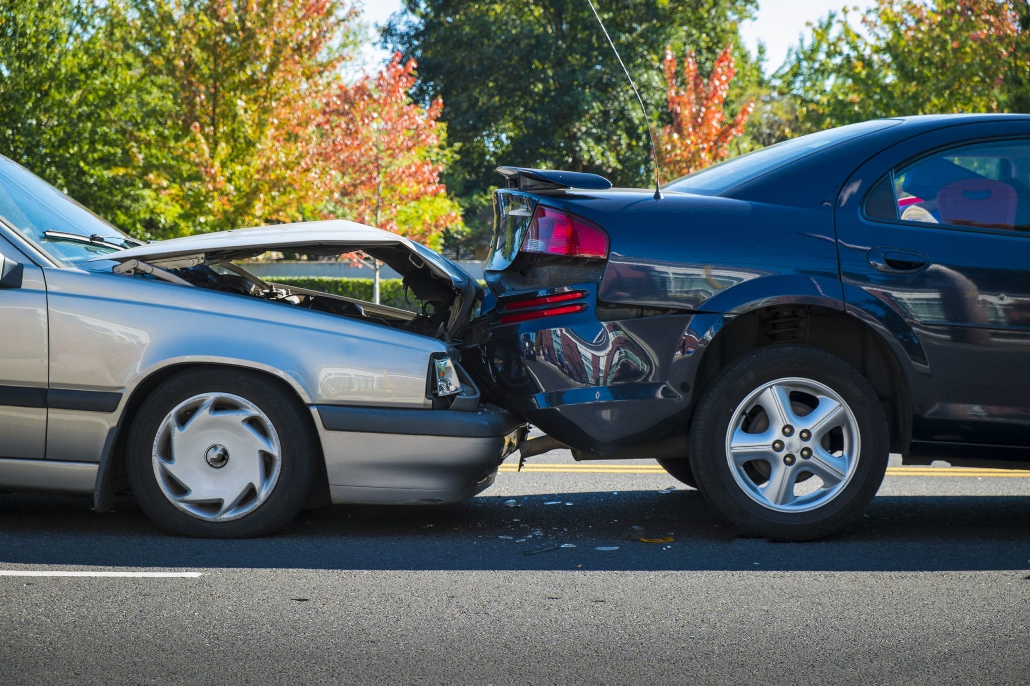 Rear end car collision personal injury